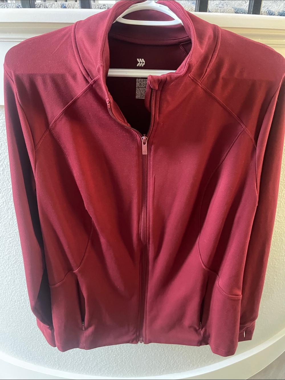 Women’s all in motion Burgundy Full-Zip Yoga Jacket